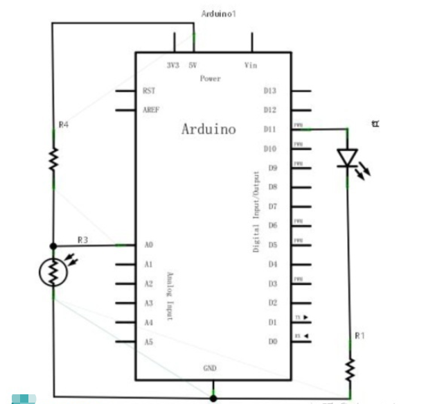 光敏电阻怎么接灯上